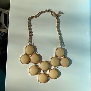Creamy yellow statement necklace